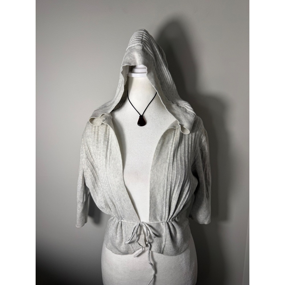 Vintage Y2K Sweater Project Cropped Hoodie Cardigan Sweater Large